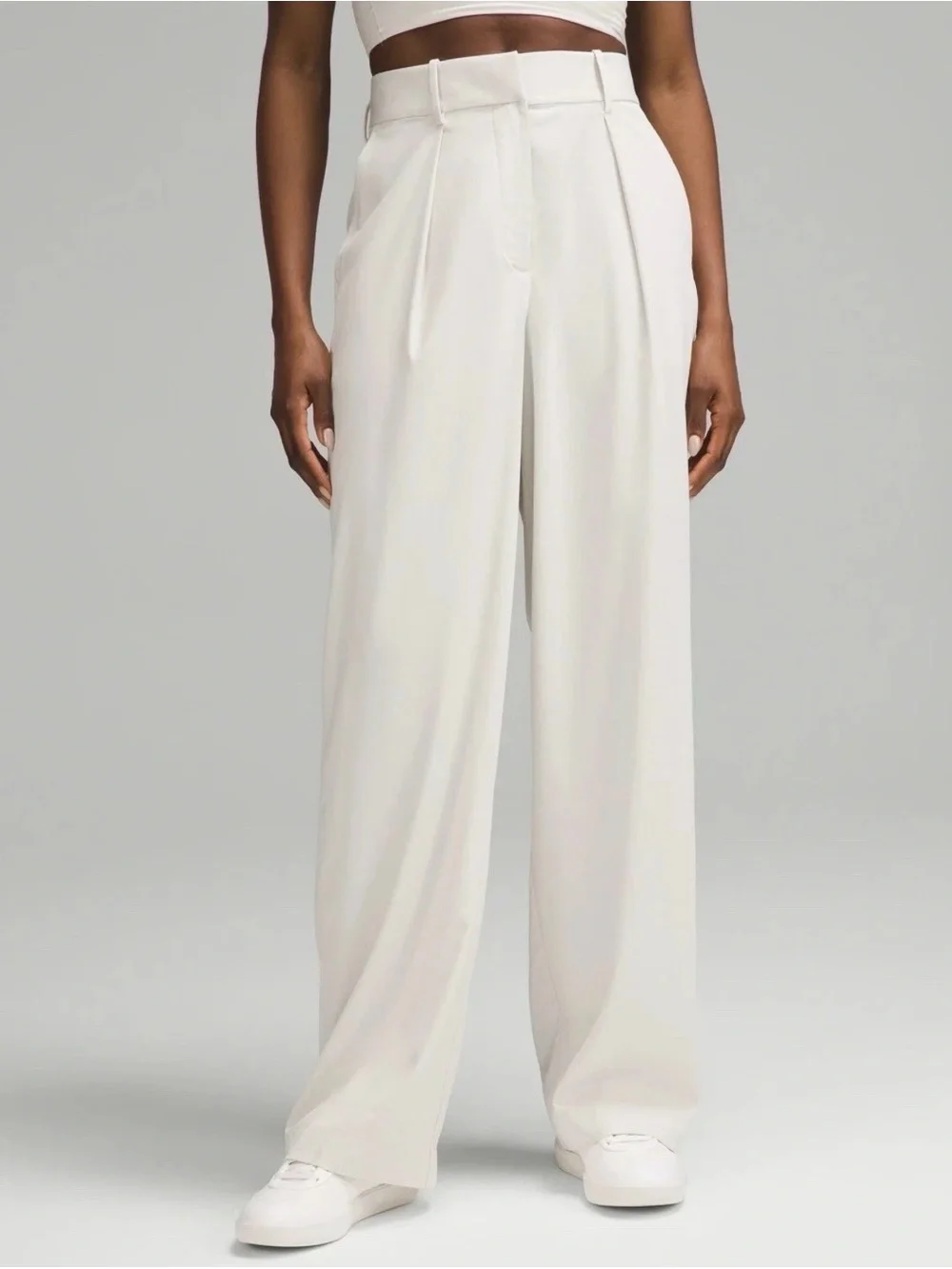lululemon athletica Wide-Leg High-Rise Pants — White
